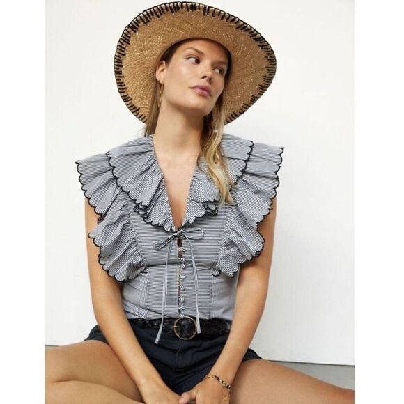 NWOT Hunter bell creswell top, XS $395 B4 - Picture 1 of 9